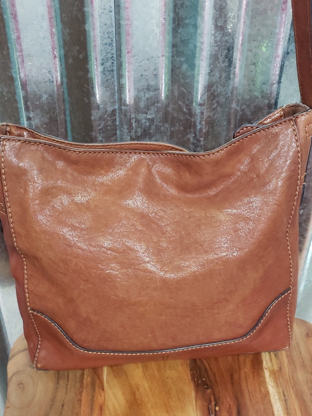 Classic Brown Leather Shoulder Bag - Women Bags